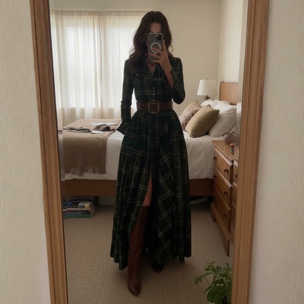 Scarlett | Robe Chemise Ceinturée