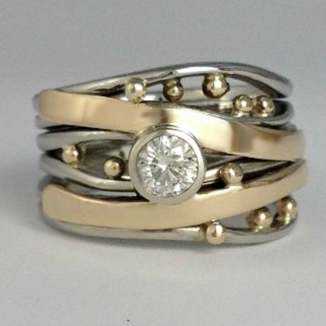Auric Elegance | Zirconia Ring
