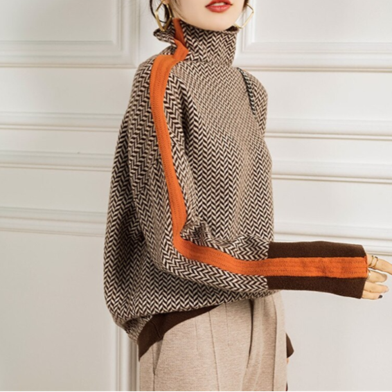 Emy - Sweat à col montant