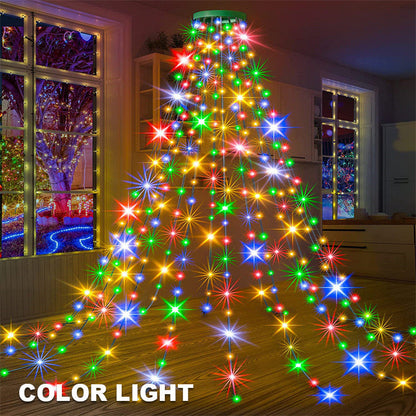 Guirlande lumineuse LED en cascade pour sapin de Noël