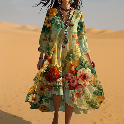 Beatrice | Élégante Robe à Motif Floral