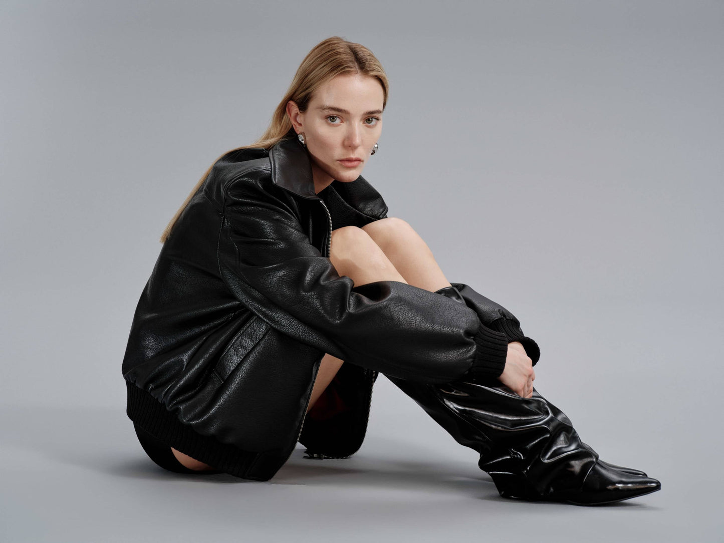 Natasha - Veste en cuir blouson