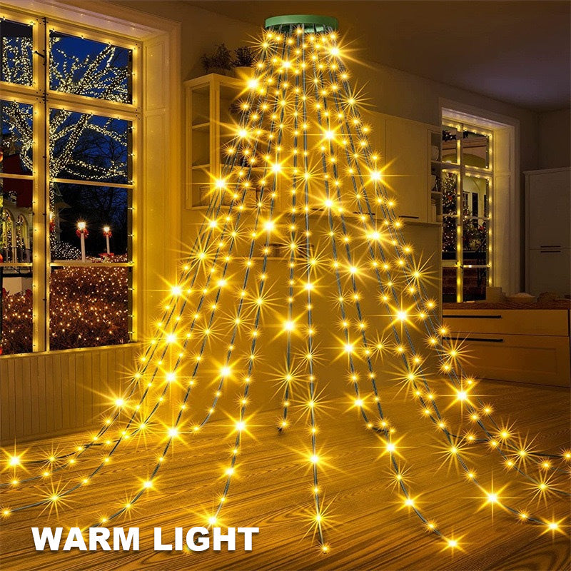 Guirlande lumineuse LED en cascade pour sapin de Noël