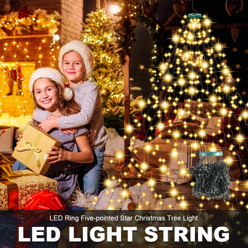 Guirlande lumineuse LED en cascade pour sapin de Noël