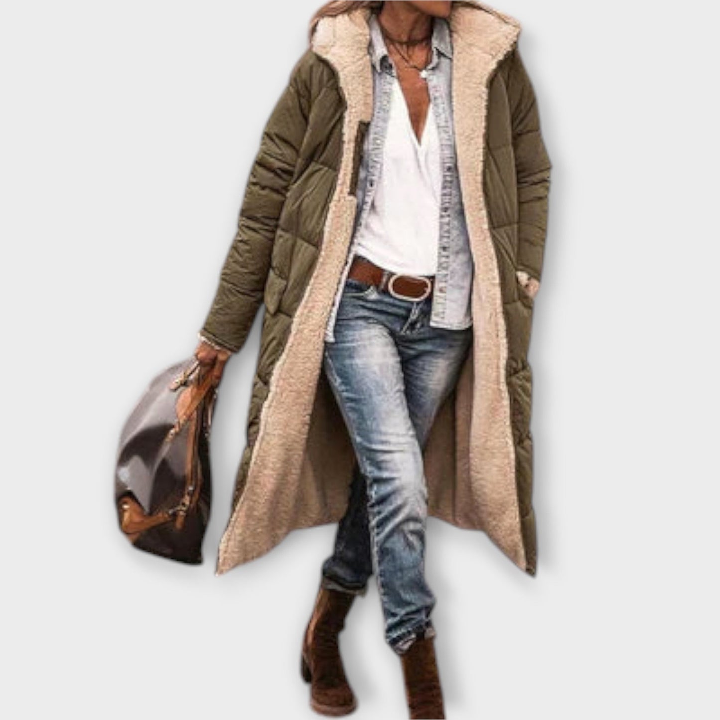 Katia - Manteau en Fourrure Doublé