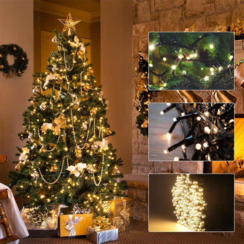 Guirlande lumineuse LED en cascade pour sapin de Noël
