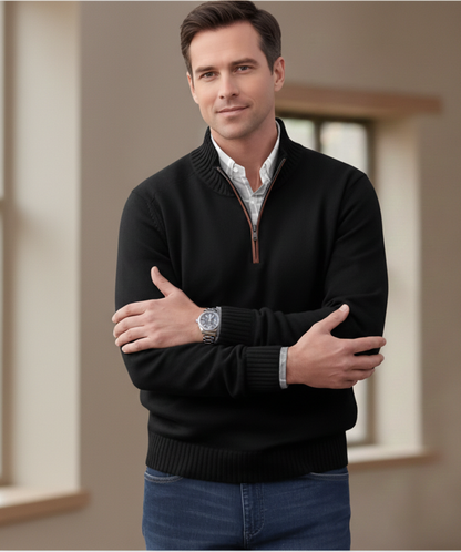 Malik - Pull Élégant Avec Zip