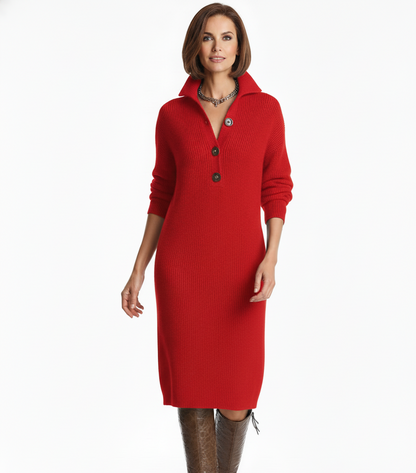 MARCELLE | Robe Pull Élégante Laine