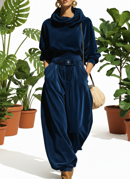 Velvet | Ensemble de hoodie + pantalons amples