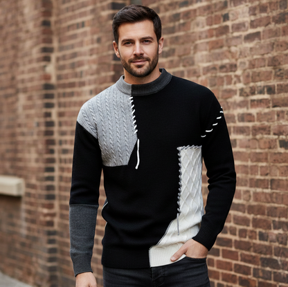 Ian - Pull Élégant À Blocs