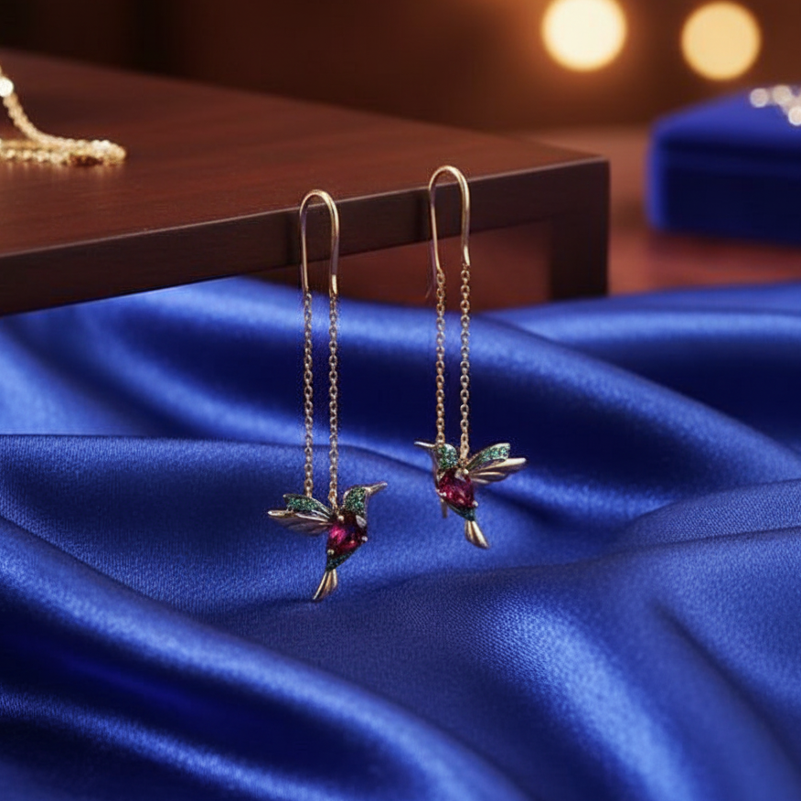 Colibri | Boucles d'oreilles