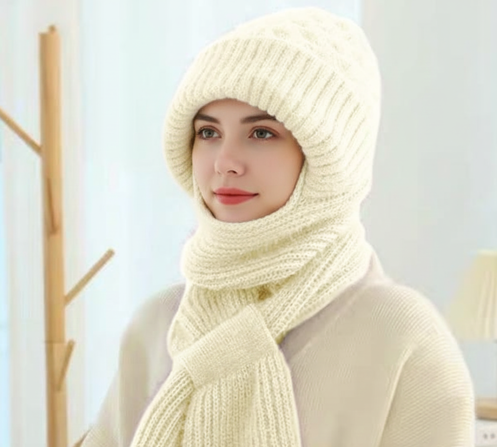 Cléa | écharpe avec capuche intégrée