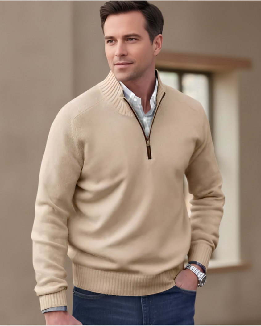 Malik - Pull Élégant Avec Zip