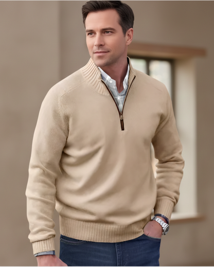 Malik - Pull Élégant Avec Zip