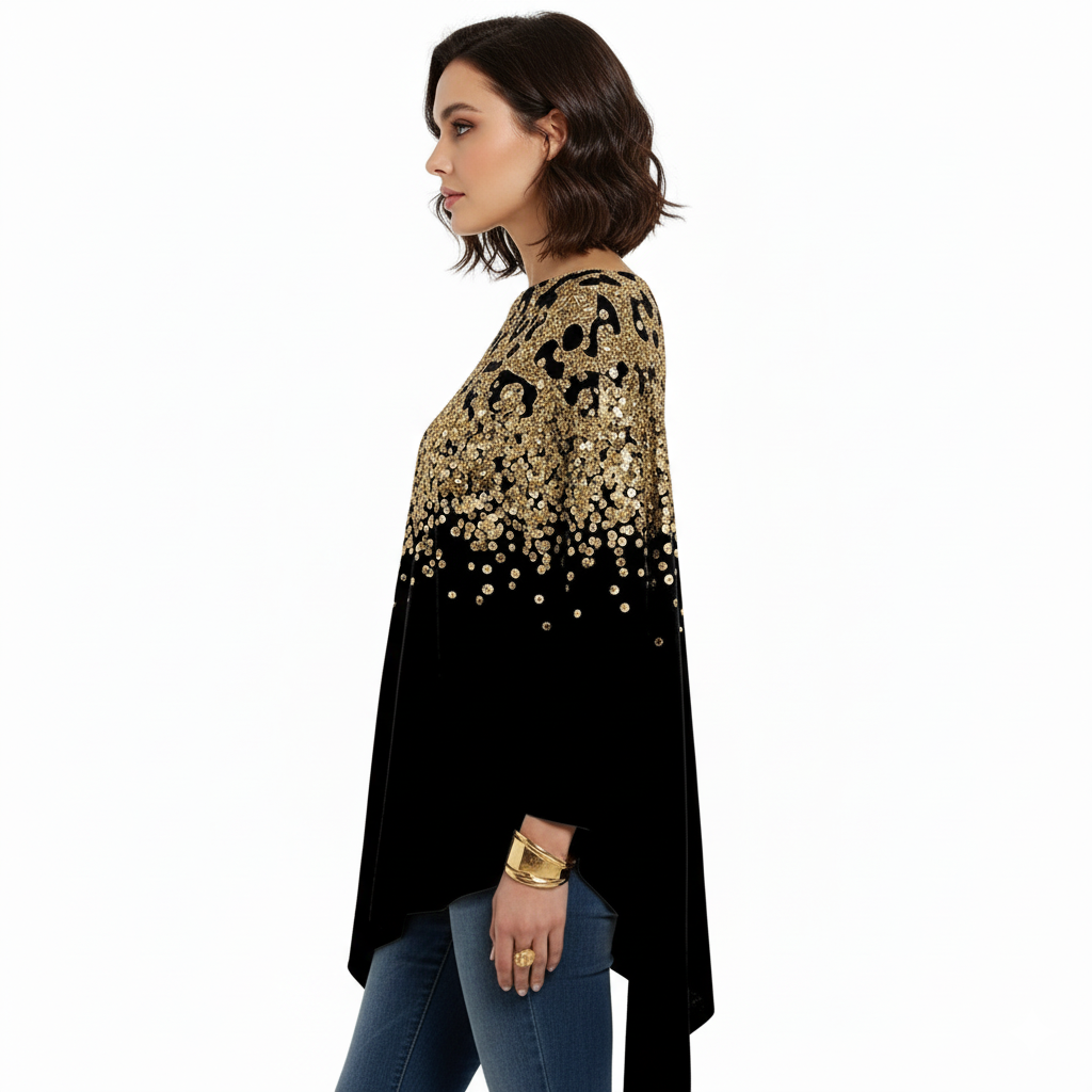 Mélodie | Pull Éclat d’Or Élégant