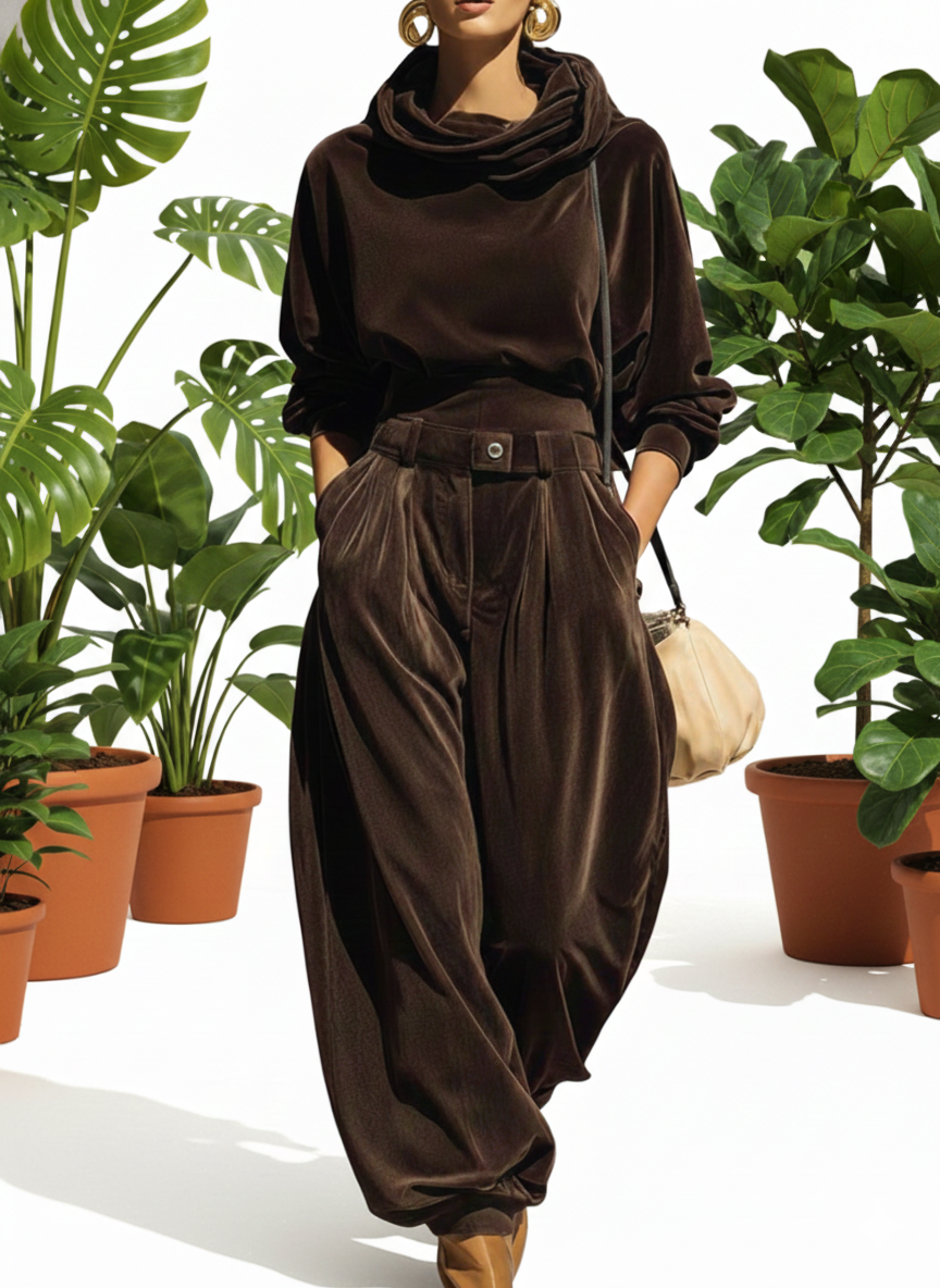 Velvet | Ensemble de hoodie + pantalons amples