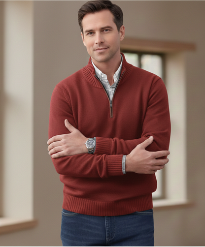 Malik - Pull Élégant Avec Zip