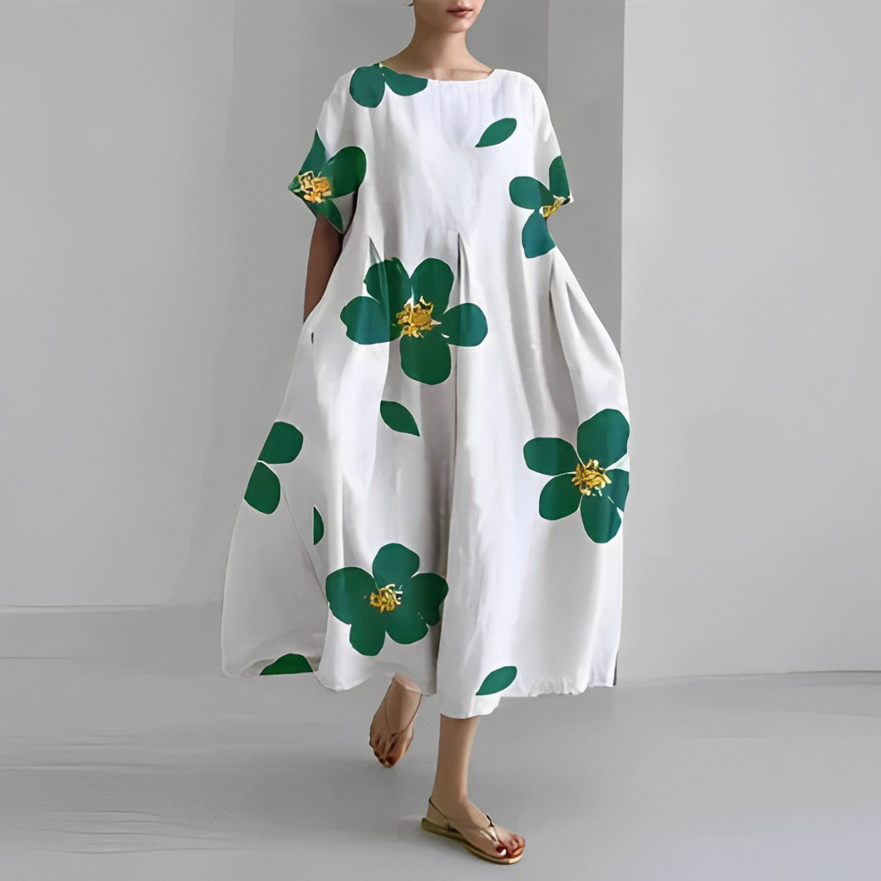 Daisy - Robe Maxi Ample à Évasement Rétro