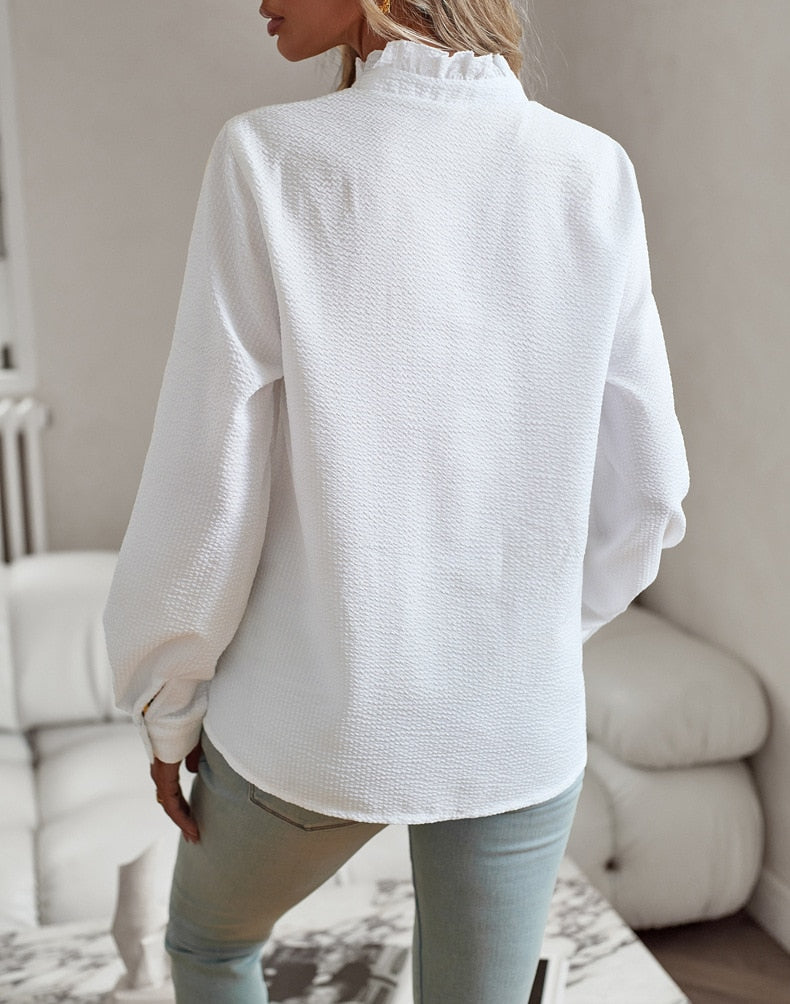 Durand Lyon | Blusa contemporánea con botones