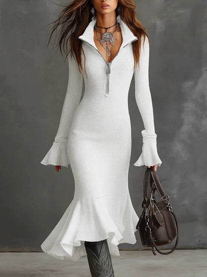 AURORE | Robe longue élégante a coupe sirène