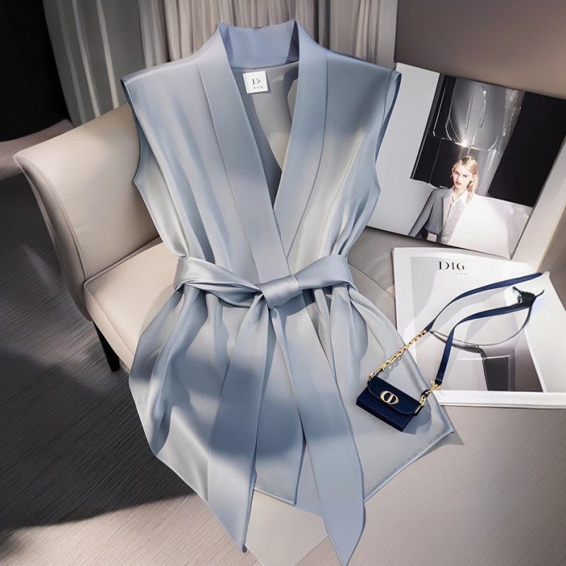 Durand Lyon | Blouse élégante sans manches