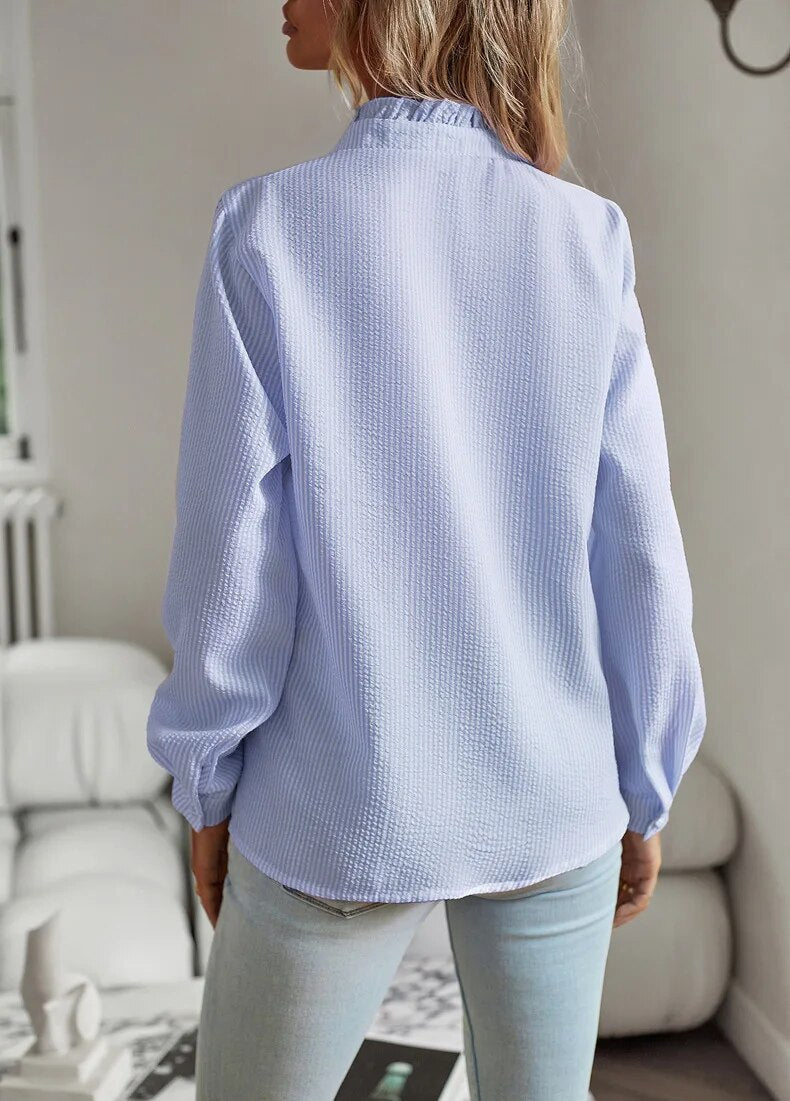 Durand Lyon | Blusa contemporánea con botones