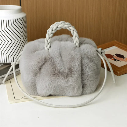 Viky | Sac à bandoulière en peluche citrouille