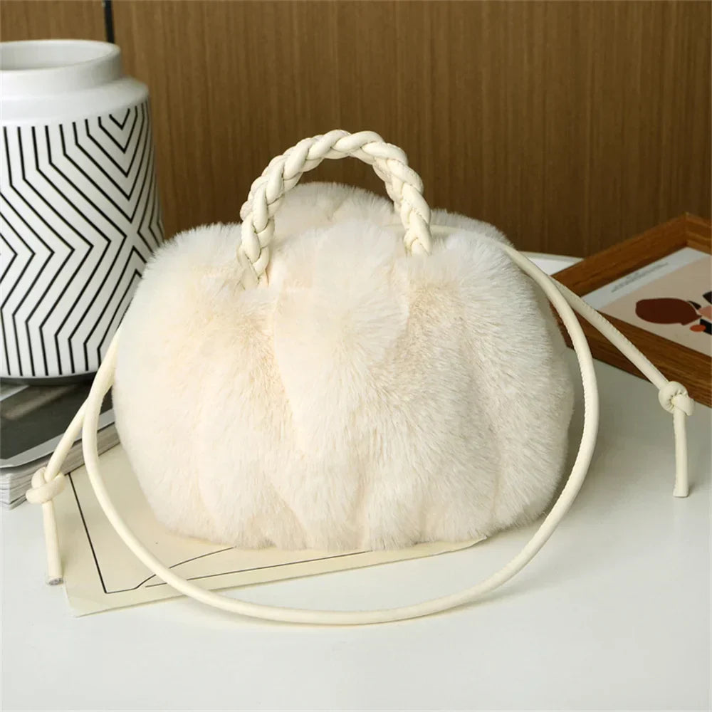Viky | Sac à bandoulière en peluche citrouille