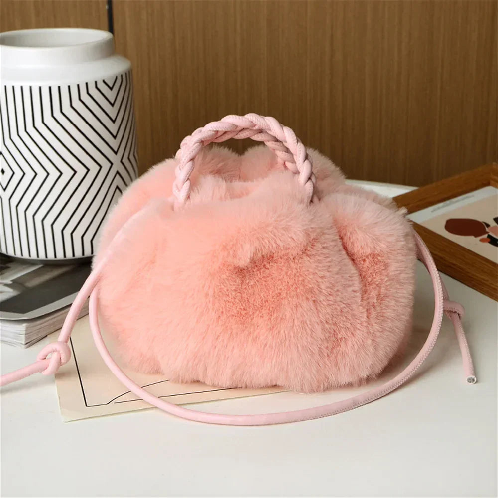Viky | Sac à bandoulière en peluche citrouille