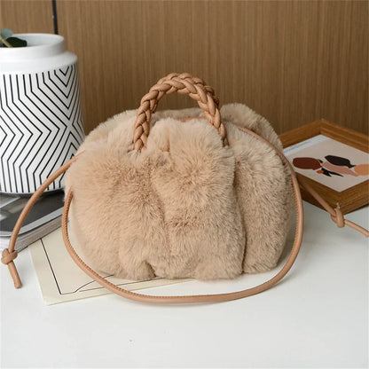Viky | Sac à bandoulière en peluche citrouille
