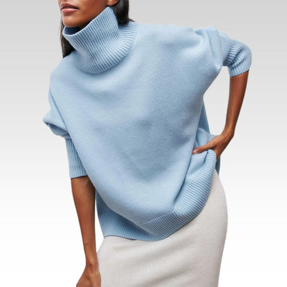 Amelia | Élégant Pull à Col Roulé
