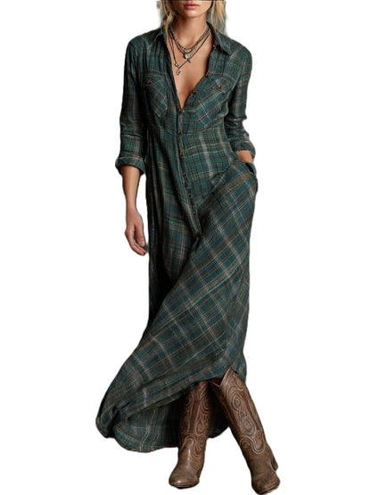 Stellaine | Robe Bohème à Carreaux