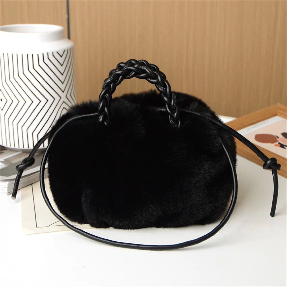 Viky | Sac à bandoulière en peluche citrouille