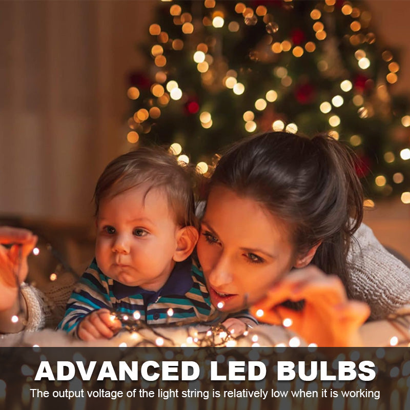 Guirlande lumineuse LED en cascade pour sapin de Noël