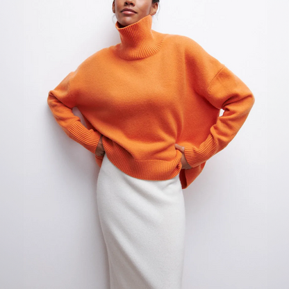 Amelia | Élégant Pull à Col Roulé