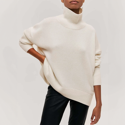 Amelia | Élégant Pull à Col Roulé