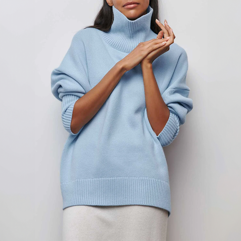 Amelia | Élégant Pull à Col Roulé