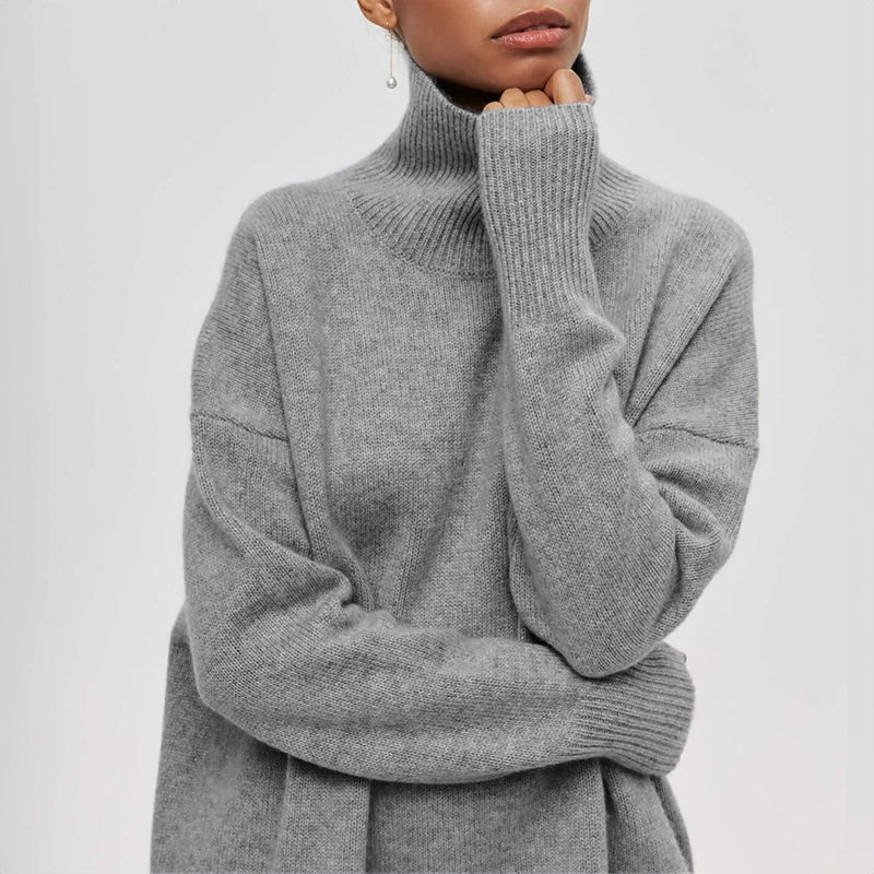 Amelia | Élégant Pull à Col Roulé