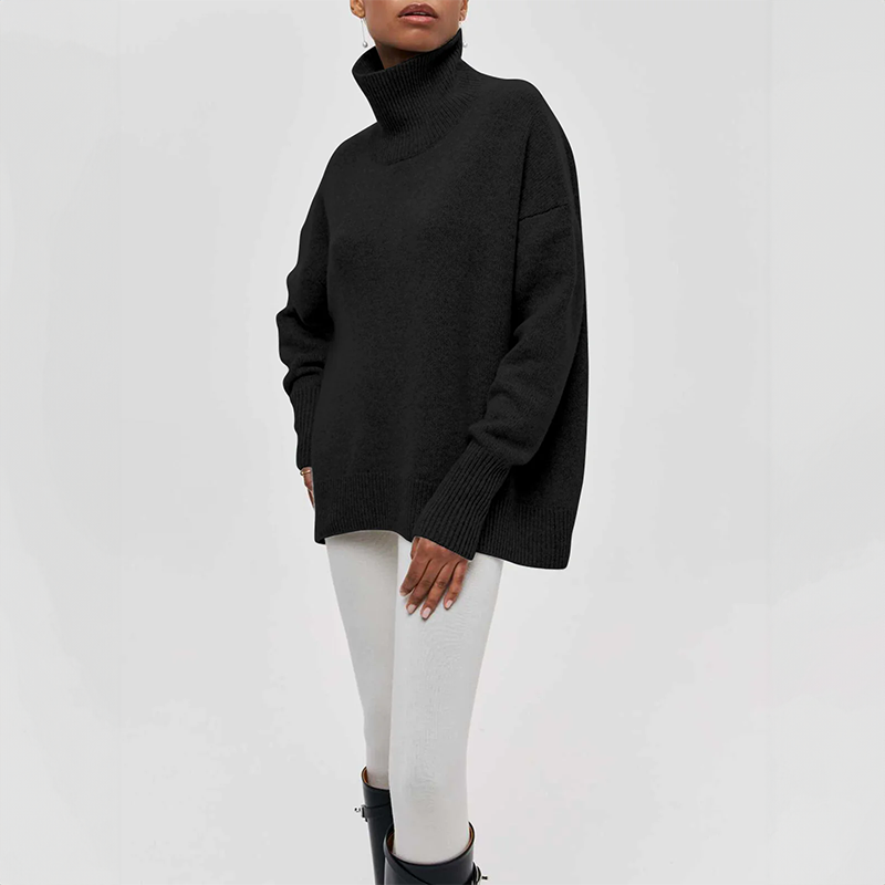 Amelia | Élégant Pull à Col Roulé