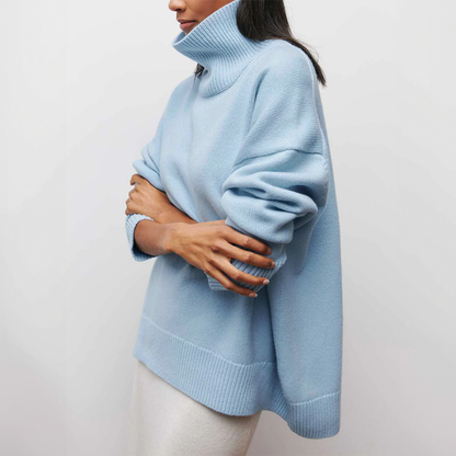Amelia | Élégant Pull à Col Roulé