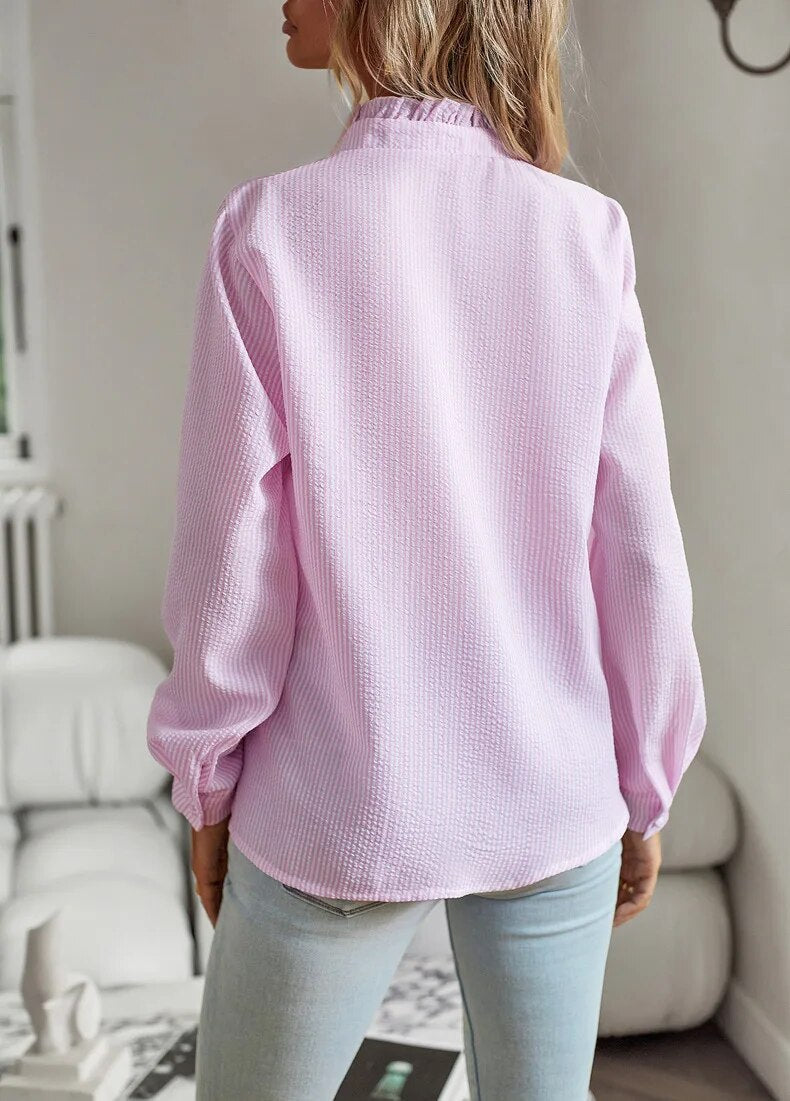Durand Lyon | Blusa contemporánea con botones