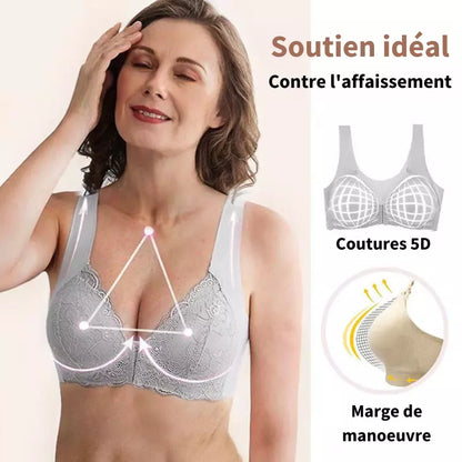 Modèle Abricot-Gorge Sans Fil Galbants avec Fermeture Frontale