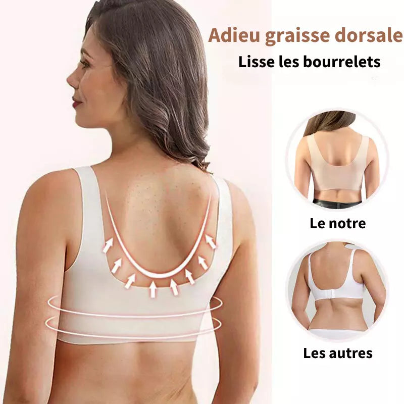 Modèle Abricot-Gorge Sans Fil Galbants avec Fermeture Frontale