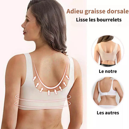 Modèle Abricot-Gorge Sans Fil Galbants avec Fermeture Frontale